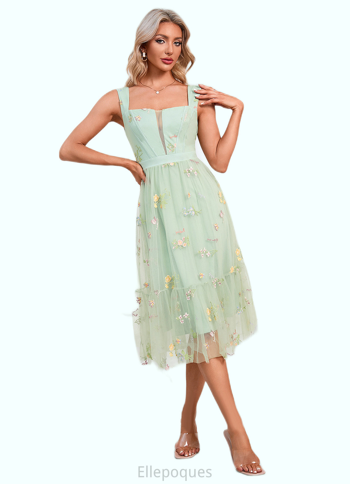 Dixie Sweetheart Elegant A-line Tulle Dresses HOP0022305