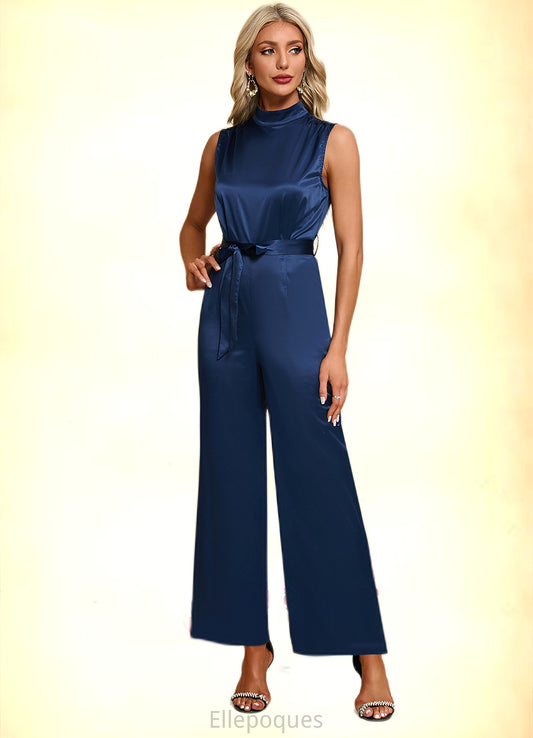 Giovanna High Neck Elegant Jumpsuit/Pantsuit Satin Maxi Dresses HOP0022324