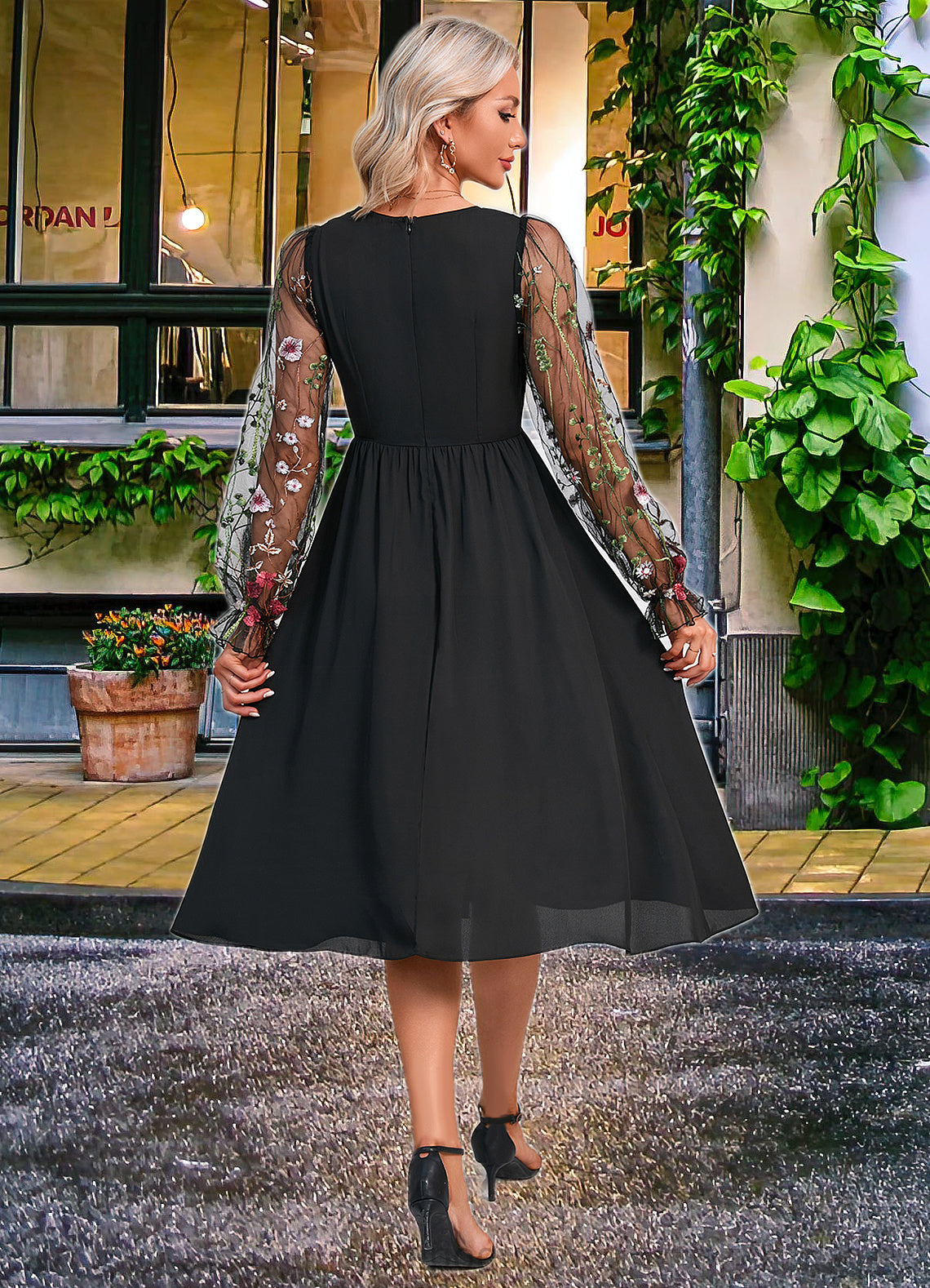 Abigayle V-Neck Elegant A-line Tulle Dresses HOP0022396