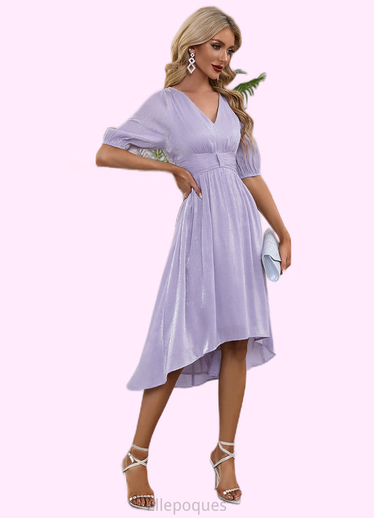 Mckinley V-Neck Elegant A-line Polyester Midi Dresses HOP0022550
