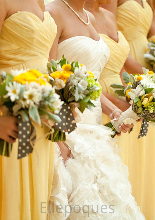 Pleated Sweetheart Floor-Length Stylish A-Line Combination Bridesmaid Dresseses Laura HOP0025531