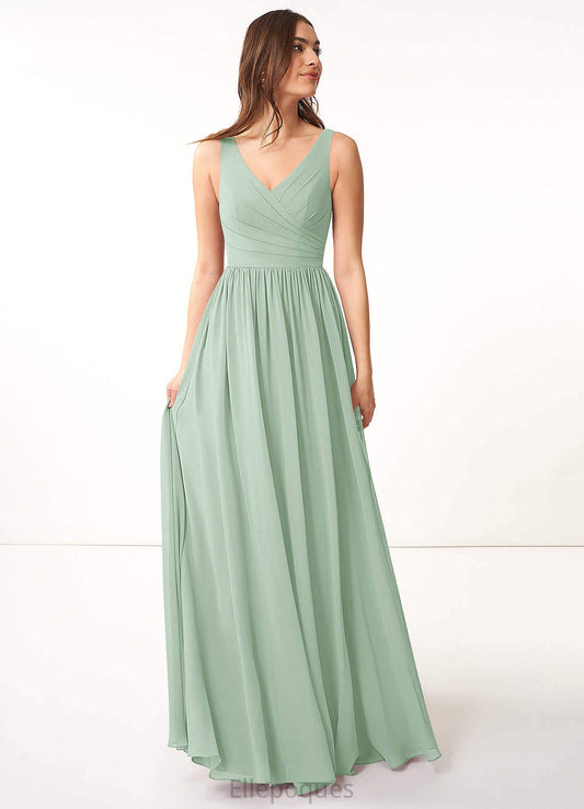 Pam Sleeveless One Shoulder Natural Waist Spandex Floor Length Trumpet/Mermaid Bridesmaid Dresses