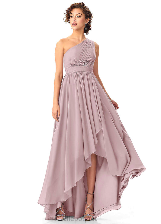 Brooklyn Spaghetti Staps Trumpet/Mermaid Floor Length Natural Waist Sleeveless Bridesmaid Dresses