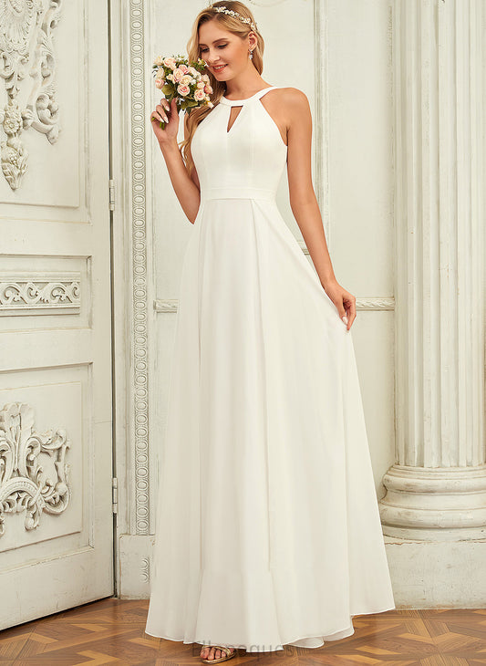 Wedding Dresses Haylie Dress Scoop Neck Chiffon A-Line Wedding Floor-Length