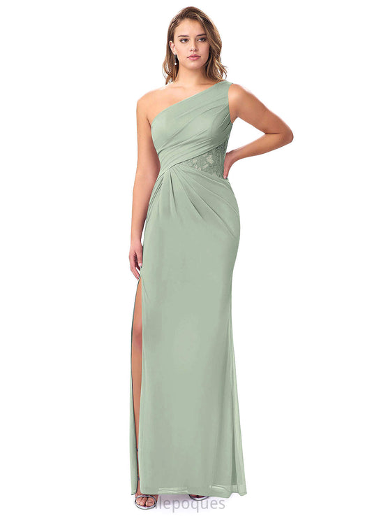 Mariyah Sleeveless Trumpet/Mermaid Spaghetti Staps Floor Length Natural Waist Bridesmaid Dresses