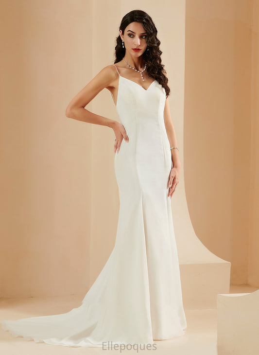 V-neck Dress Trumpet/Mermaid Court Wedding Dresses Felicity Train Wedding