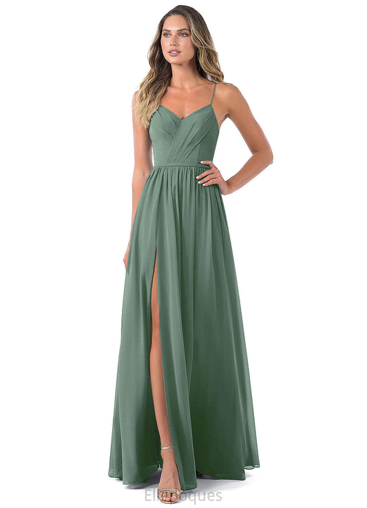 Maddison Sleeveless Spandex Natural Waist One Shoulder Floor Length Trumpet/Mermaid Bridesmaid Dresses