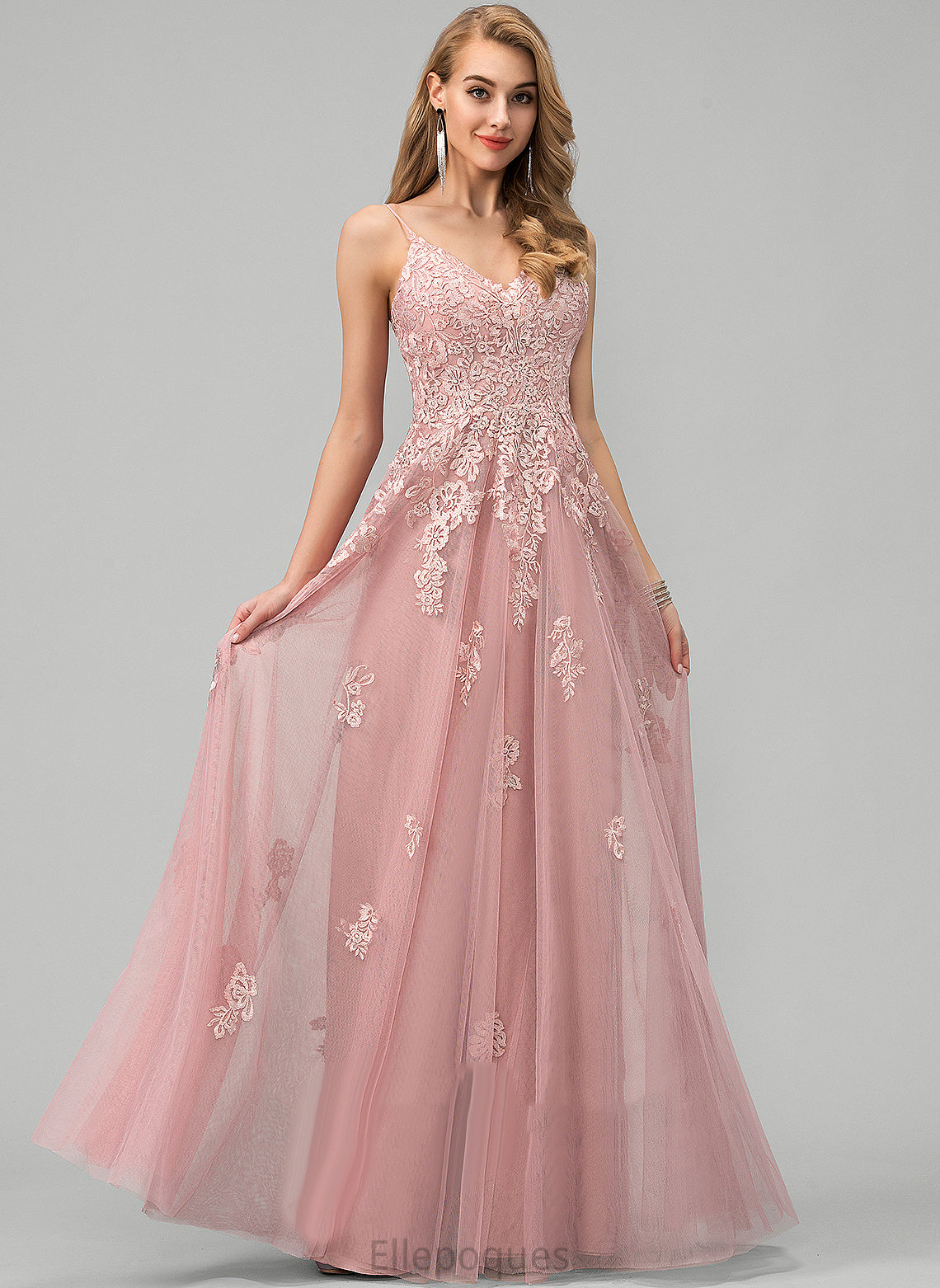 Ball-Gown/Princess Wedding Floor-Length Dress Wedding Dresses Tulle Harley V-neck