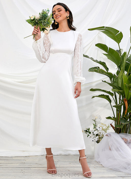 Dress Wedding Elianna Wedding Dresses Tea-Length A-Line