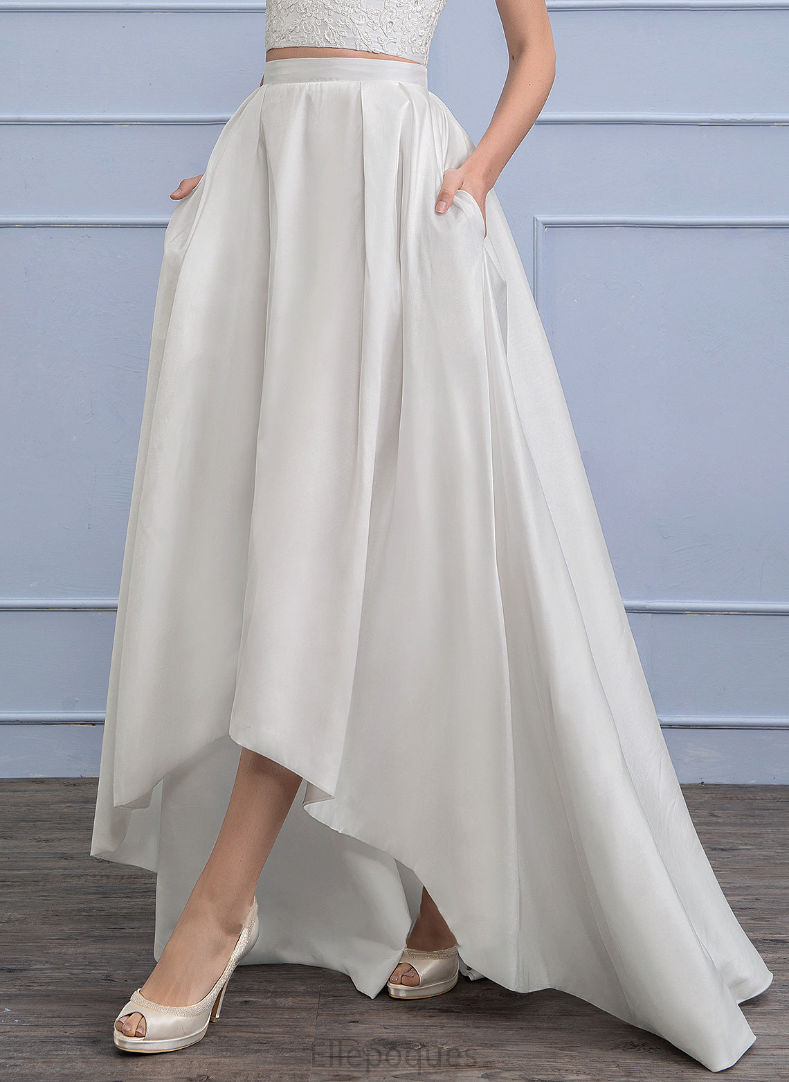 Skirt Separates Asymmetrical Taffeta Litzy Wedding Dresses Wedding