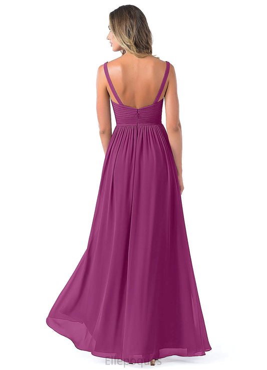 Akira Sleeveless Natural Waist Trumpet/Mermaid Floor Length Velvet Bridesmaid Dresses