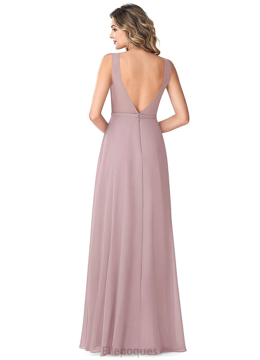 Jayla Floor Length Spaghetti Staps Sleeveless Trumpet/Mermaid Natural Waist Bridesmaid Dresses