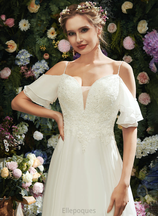 Train Beading Jayda Dress With Wedding Sweetheart Ruffle Sequins Wedding Dresses Court A-Line Organza