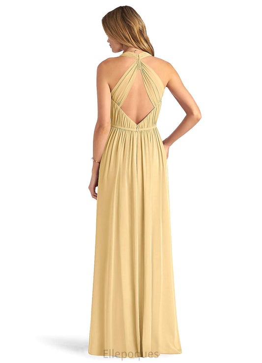 Lexi Natural Waist Spaghetti Staps Trumpet/Mermaid Floor Length Sleeveless Bridesmaid Dresses