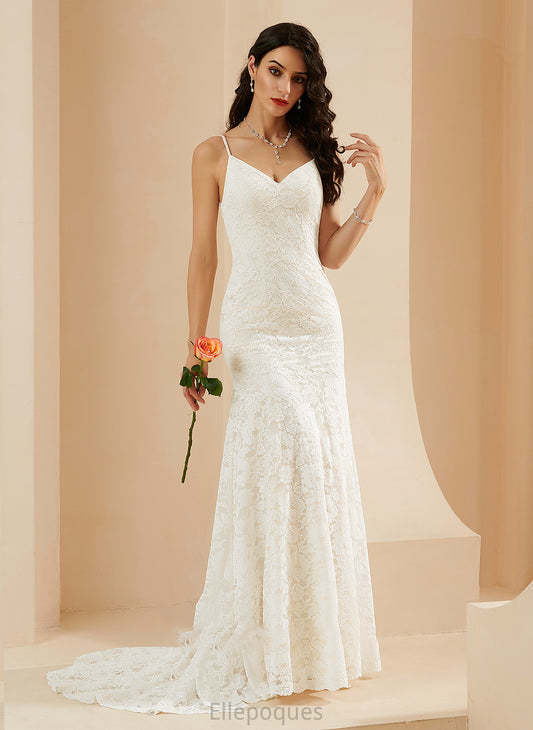 Wedding Shyla Wedding Dresses Trumpet/Mermaid Train V-neck Court Dress