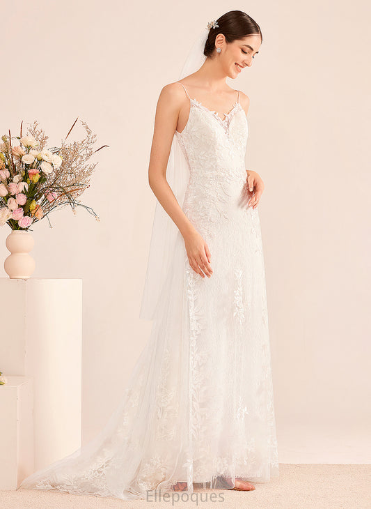 Wedding With Court Anabelle Sequins Wedding Dresses Dress A-Line V-neck Train