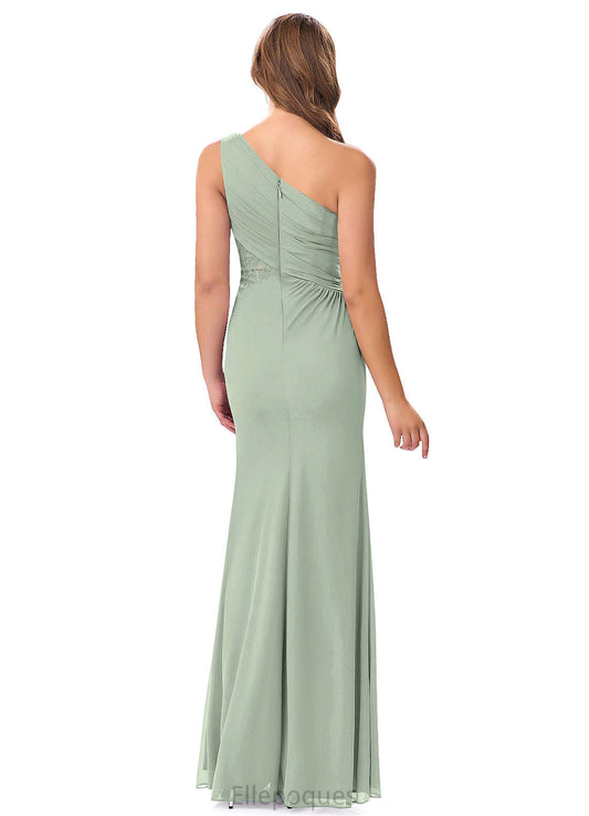 Mariyah Sleeveless Trumpet/Mermaid Spaghetti Staps Floor Length Natural Waist Bridesmaid Dresses