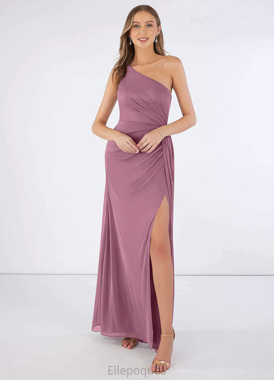 Ashlynn Trumpet/Mermaid Spandex Sweep-Brush Train Natural Waist Spaghetti Staps Sleeveless Bridesmaid Dresses