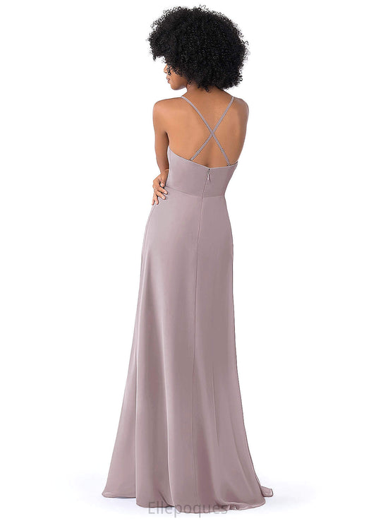 Sage Floor Length Sleeveless Natural Waist Trumpet/Mermaid One Shoulder Bridesmaid Dresses