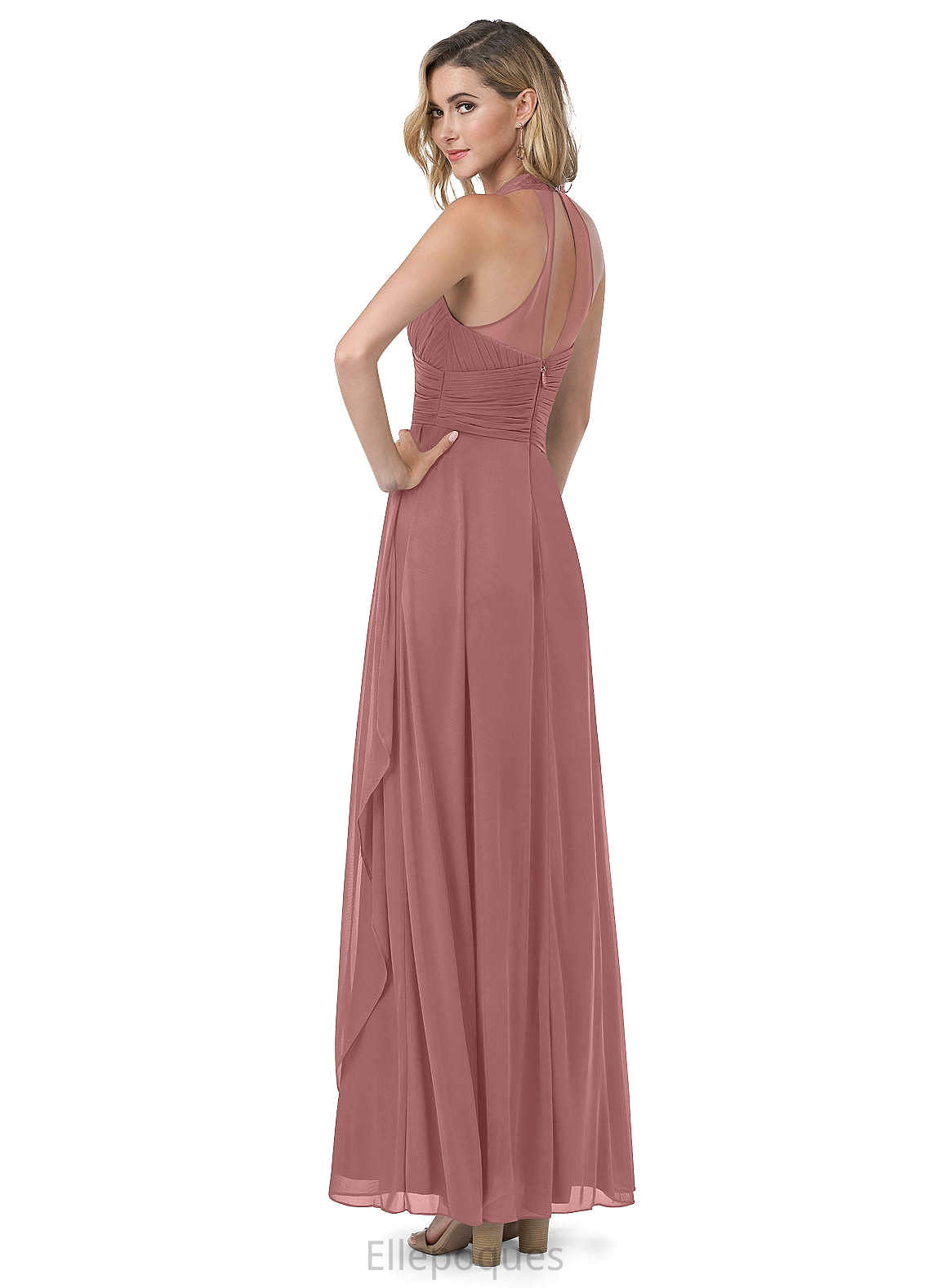 Patsy Sleeveless Floor Length Trumpet/Mermaid Natural Waist Scoop Bridesmaid Dresses