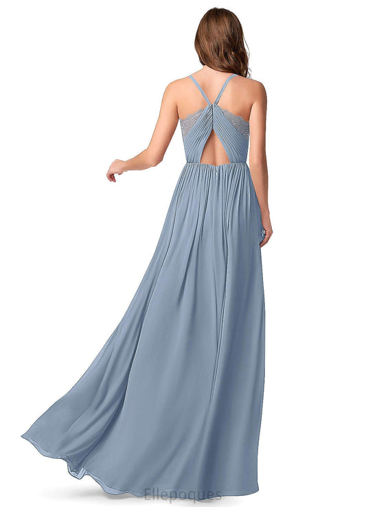 Pauline V-Neck Spandex Trumpet/Mermaid Sweep-Brush Train Sleeveless Natural Waist Bridesmaid Dresses