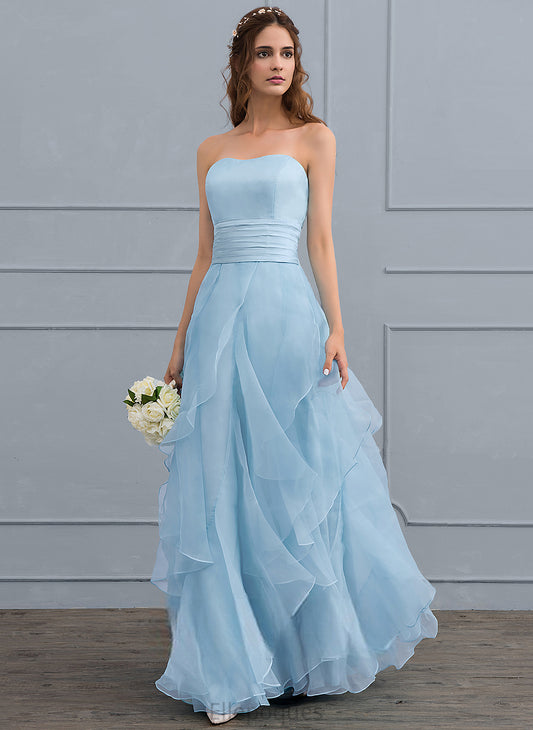 Wedding Dresses Dress Wedding A-Line Sweetheart Ruffles Organza Charmeuse Cascading With Floor-Length Viviana