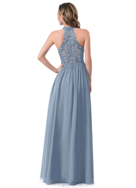 Allisson Natural Waist Floor Length Sleeveless Trumpet/Mermaid Straps Bridesmaid Dresses