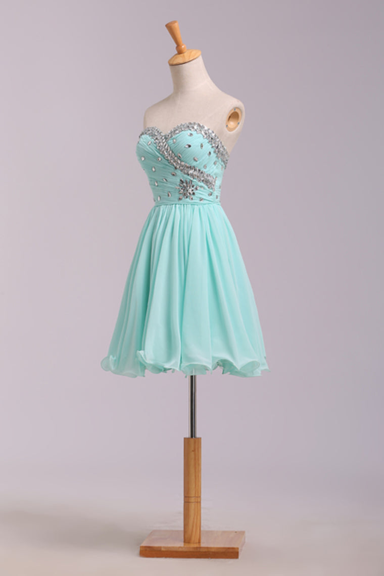 2024 Homecoming Dresses A Line Short/Mini Chiffon