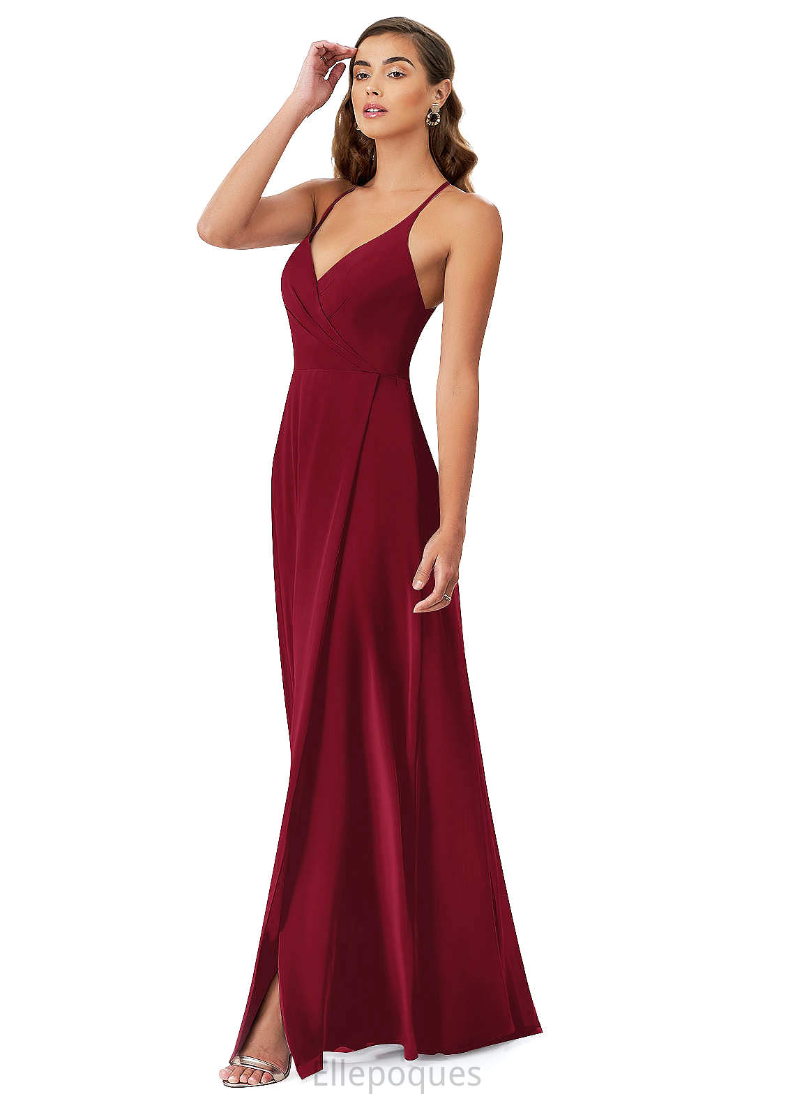 Luz Trumpet/Mermaid Floor Length Sleeveless Natural Waist Spaghetti Staps Bridesmaid Dresses