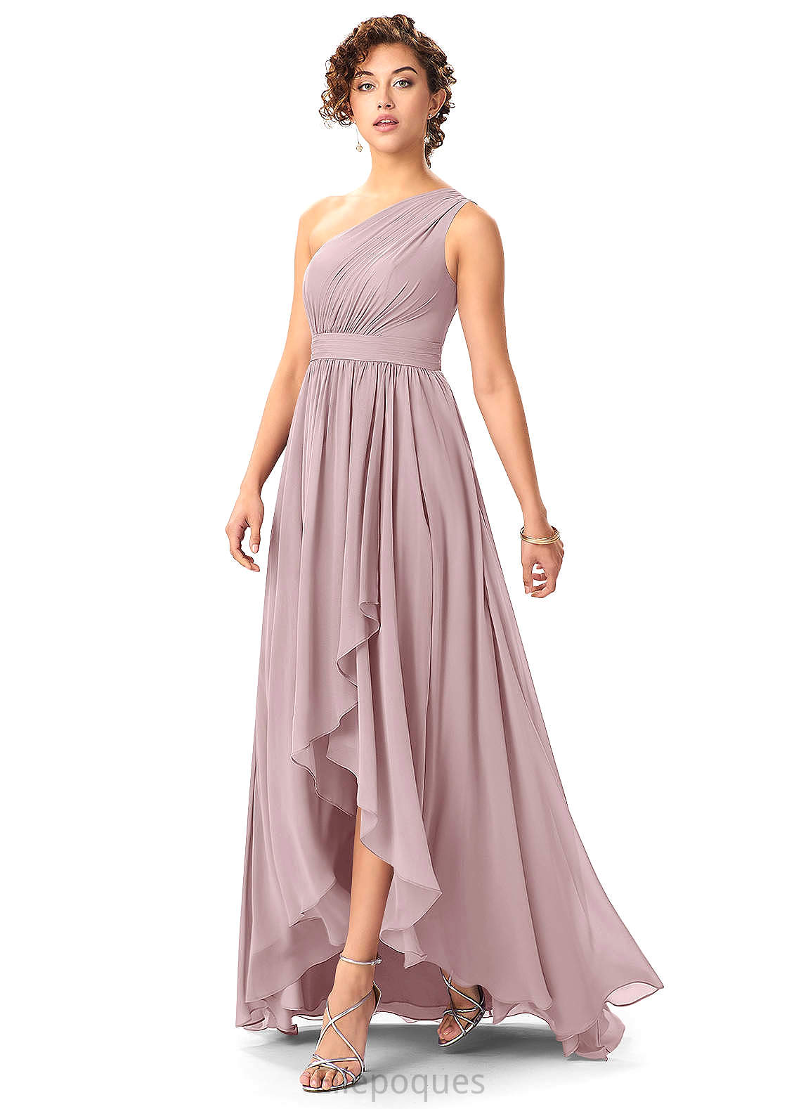 Brooklyn Spaghetti Staps Trumpet/Mermaid Floor Length Natural Waist Sleeveless Bridesmaid Dresses