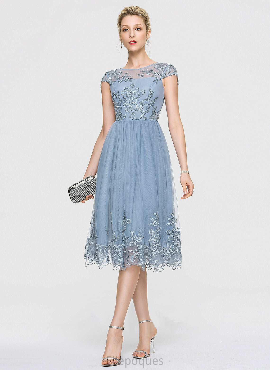 Scoop Aylin Neck Homecoming Homecoming Dresses Lace With Dress Knee-Length A-Line Tulle Sequins