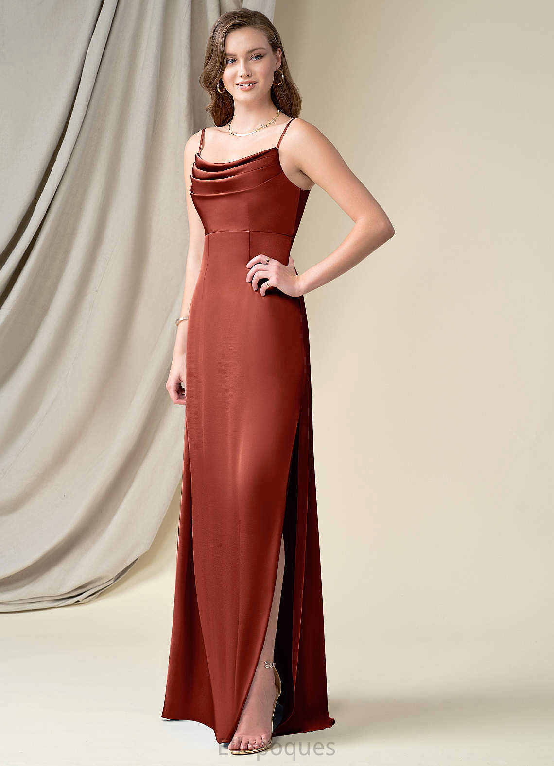 Kara Sleeveless Scoop Natural Waist Sequins Trumpet/Mermaid Floor Length Bridesmaid Dresses