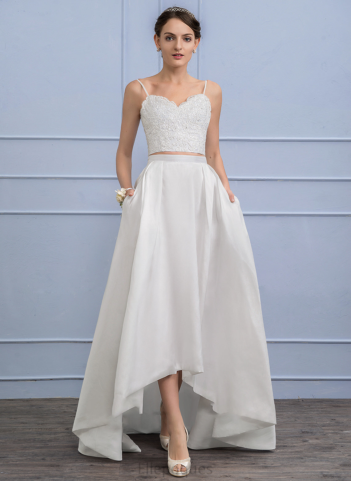 Skirt Separates Asymmetrical Taffeta Litzy Wedding Dresses Wedding