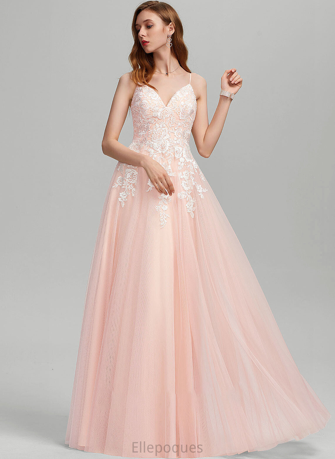 Ball-Gown/Princess Wedding Sequins Dress Tulle Wedding Dresses Gisselle Floor-Length With Sweetheart