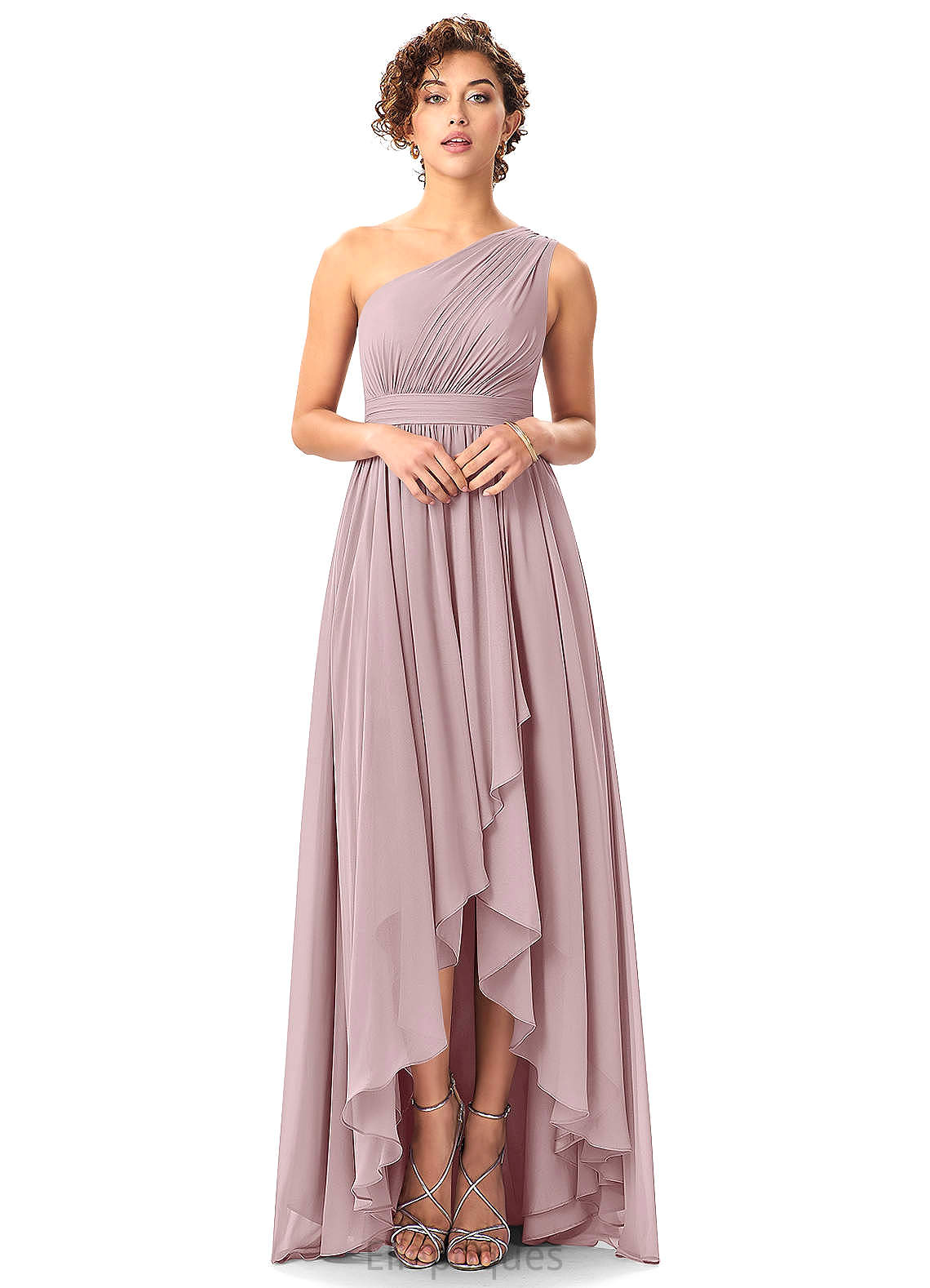 Brooklyn Spaghetti Staps Trumpet/Mermaid Floor Length Natural Waist Sleeveless Bridesmaid Dresses