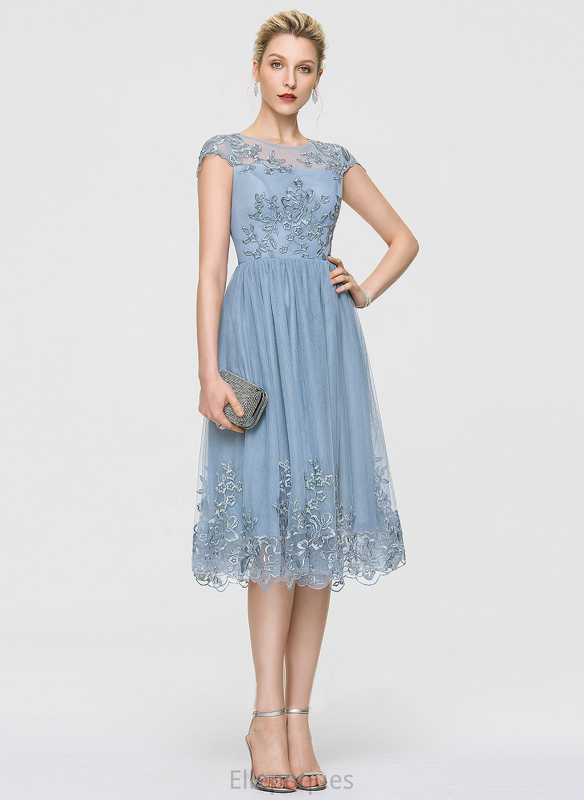 Scoop Aylin Neck Homecoming Homecoming Dresses Lace With Dress Knee-Length A-Line Tulle Sequins