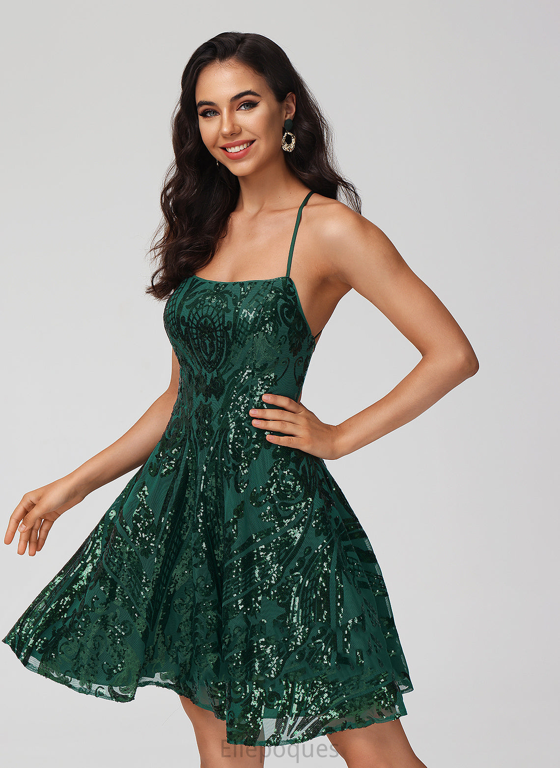 Homecoming A-Line Sequins Dress Scoop Homecoming Dresses Ginny With Short/Mini Neck Sequined