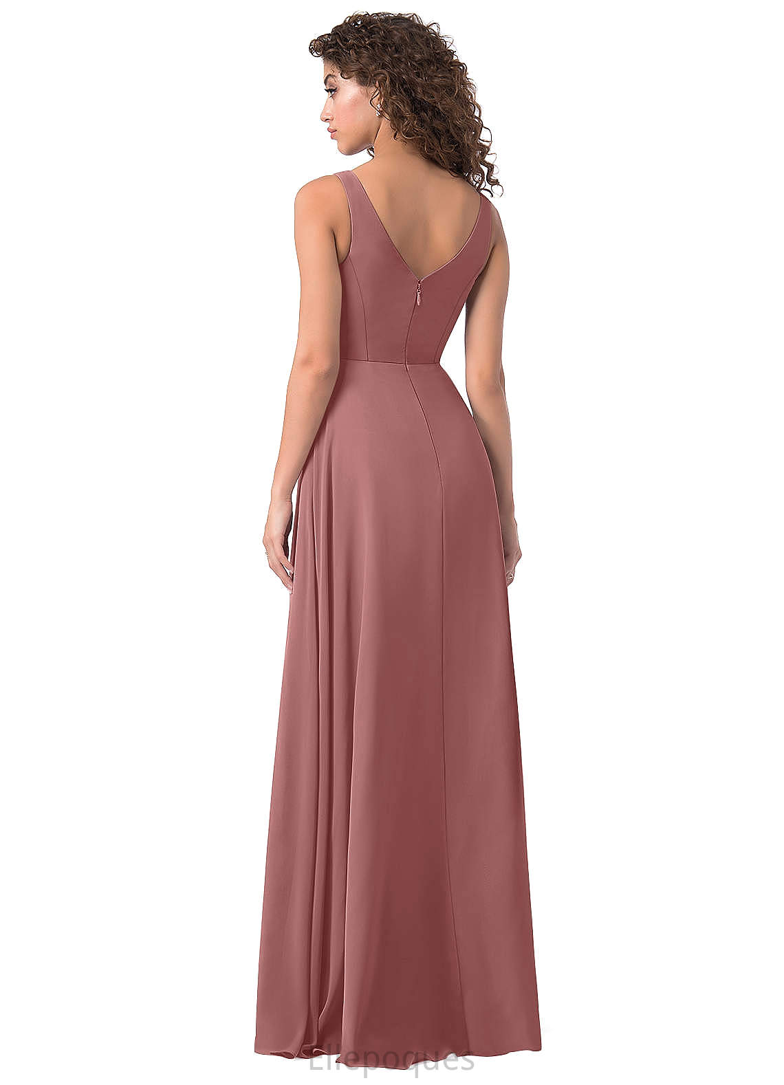 Saniya Floor Length Natural Waist Trumpet/Mermaid Sleeveless Bridesmaid Dresses