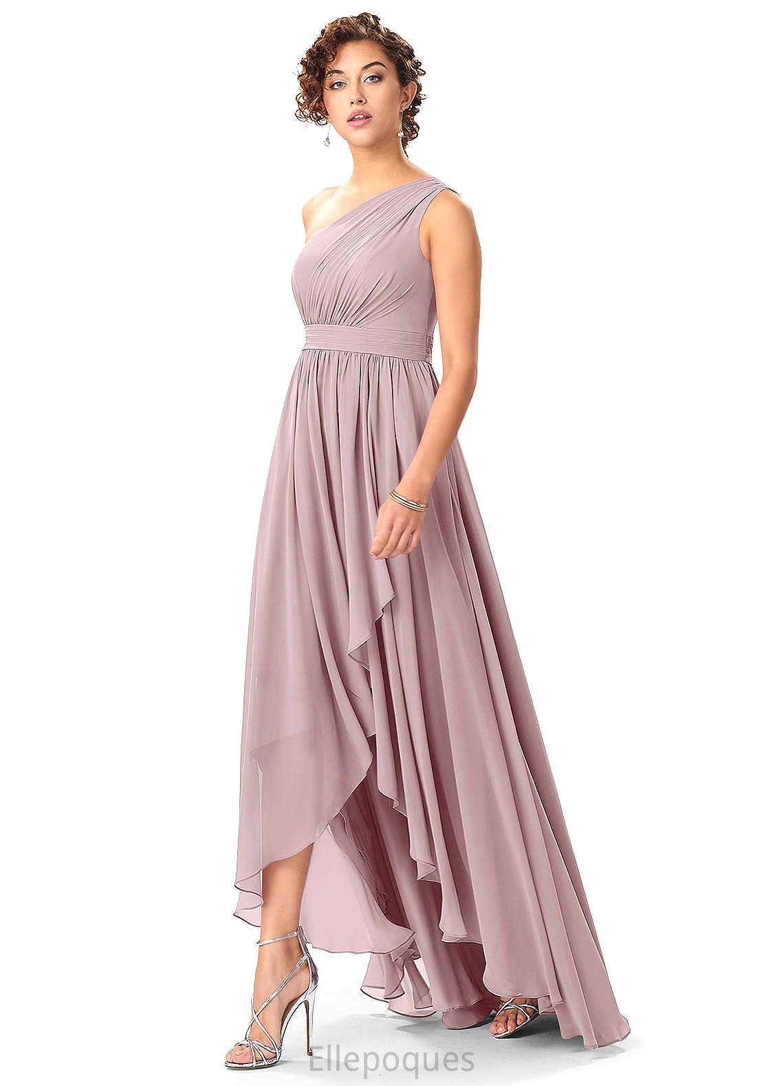 Brooklyn Spaghetti Staps Trumpet/Mermaid Floor Length Natural Waist Sleeveless Bridesmaid Dresses