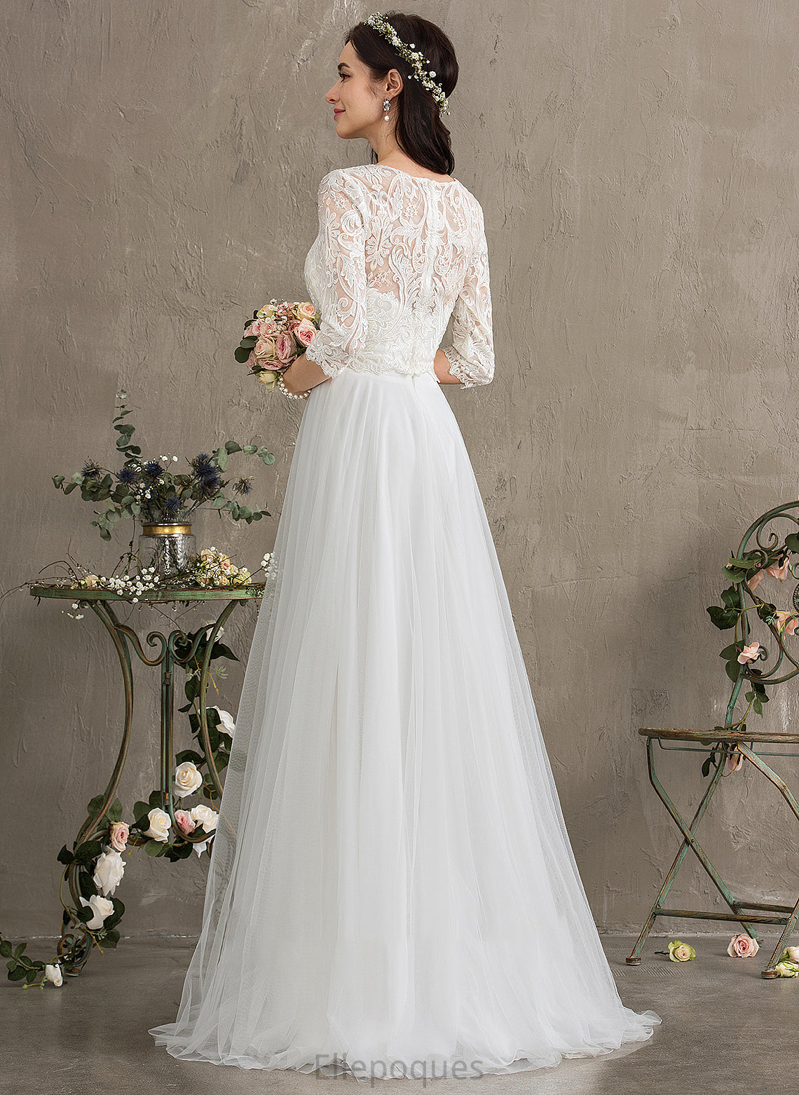 Floor-Length Wedding Dresses Karli Sweetheart Dress Wedding Tulle A-Line