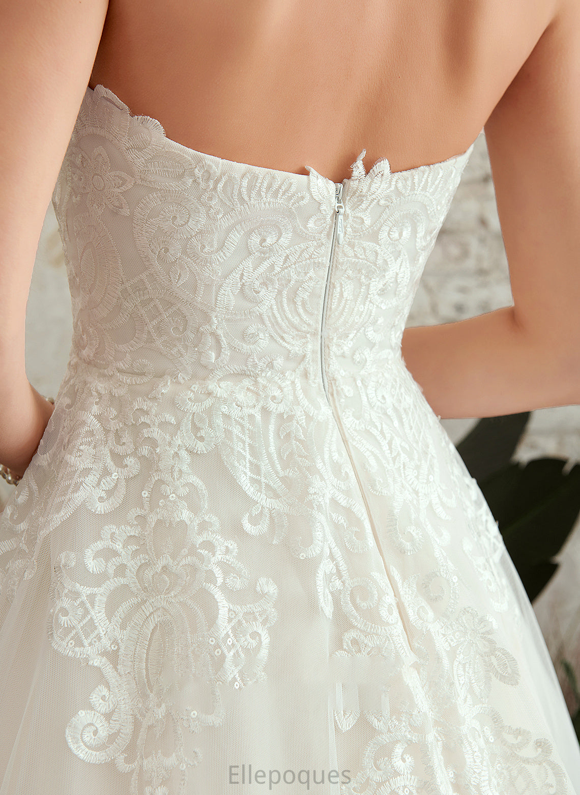 Dress Lace With Sweetheart Aaliyah Train Wedding Court Wedding Dresses A-Line