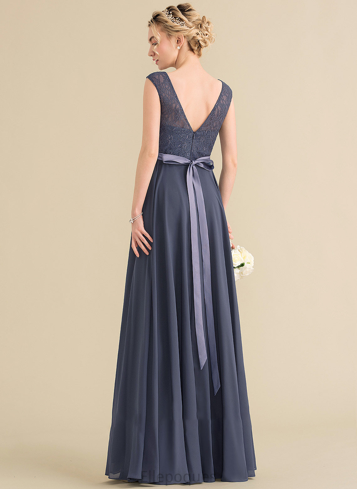 Neckline Floor-Length Fabric Embellishment Bow(s) Silhouette Length ScoopNeck A-Line Ashtyn Trumpet/Mermaid Scoop Bridesmaid Dresses