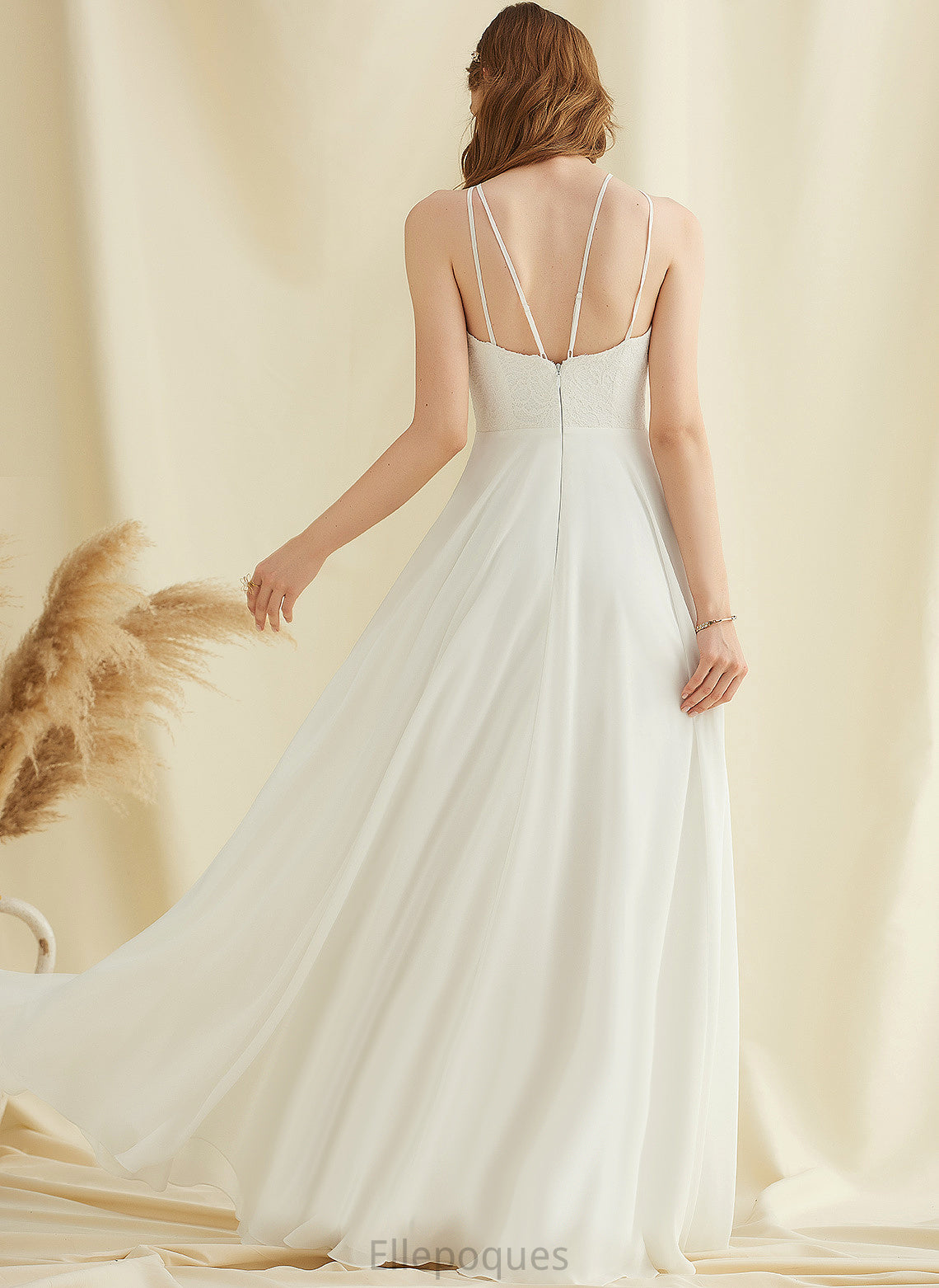 Lace Wedding Chiffon Floor-Length A-Line Jada Dress Wedding Dresses