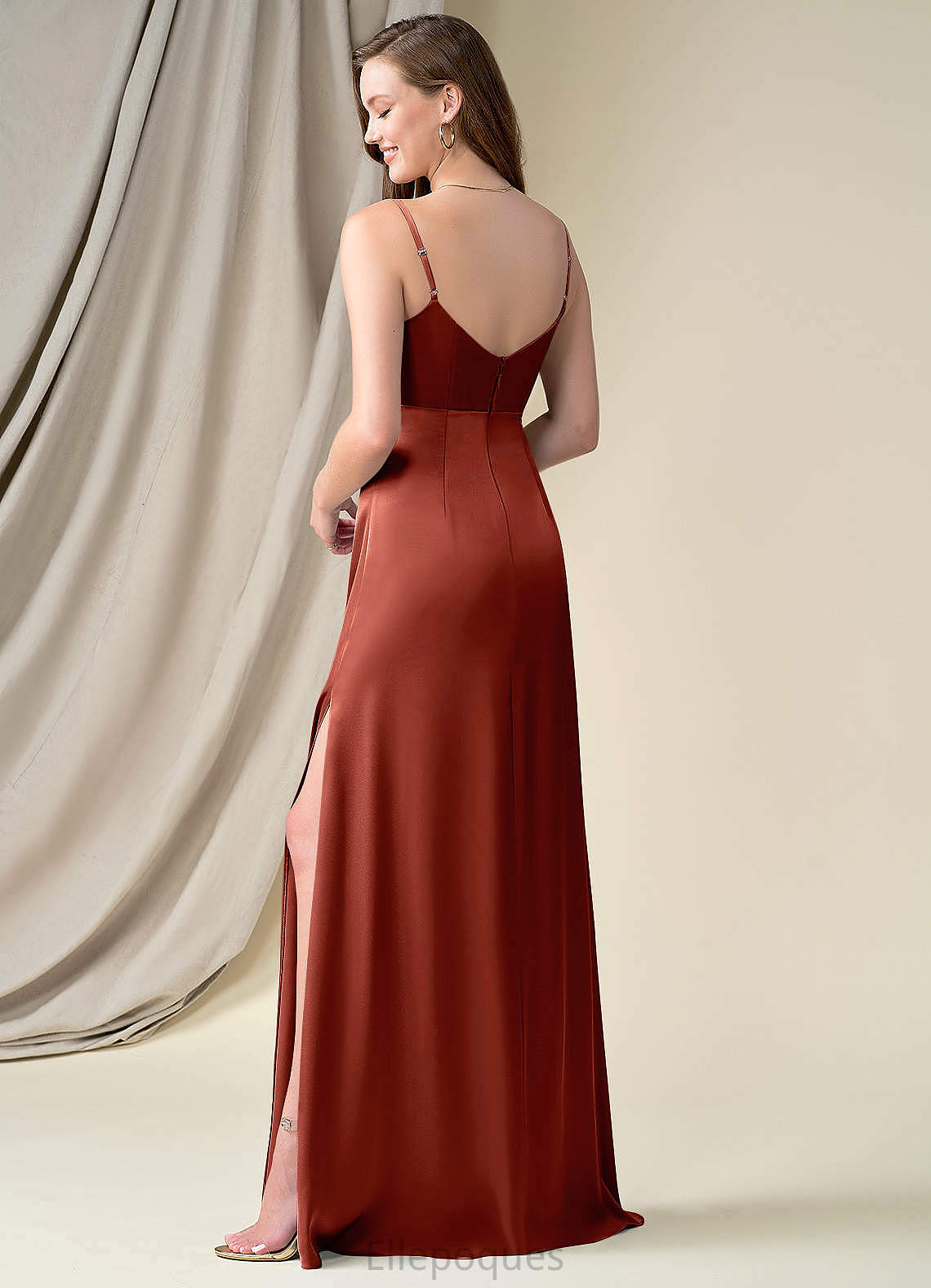 Kara Sleeveless Scoop Natural Waist Sequins Trumpet/Mermaid Floor Length Bridesmaid Dresses