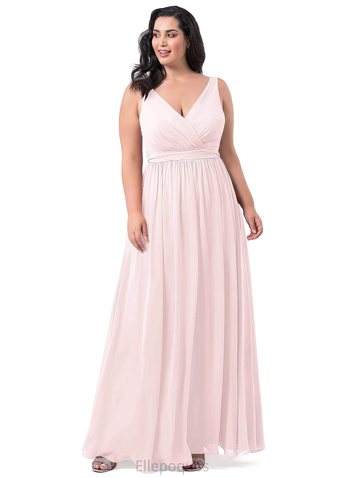 Camila One Shoulder Trumpet/Mermaid Sleeveless Floor Length Natural Waist Bridesmaid Dresses