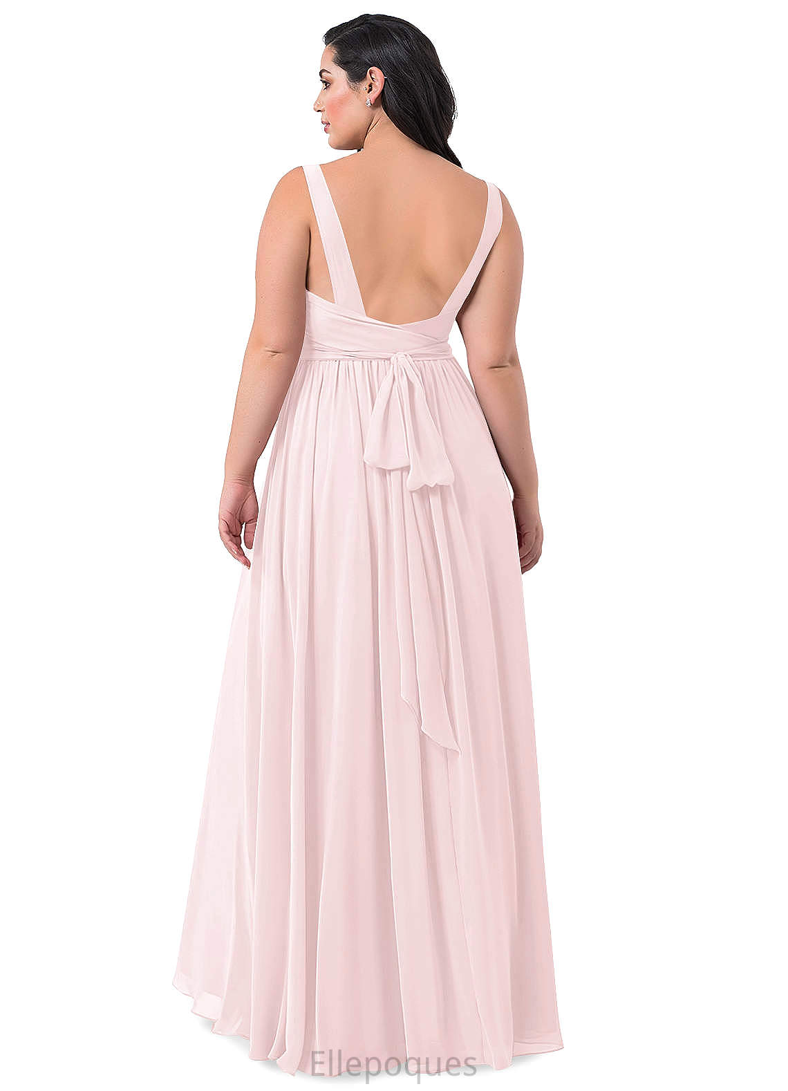 Camila One Shoulder Trumpet/Mermaid Sleeveless Floor Length Natural Waist Bridesmaid Dresses