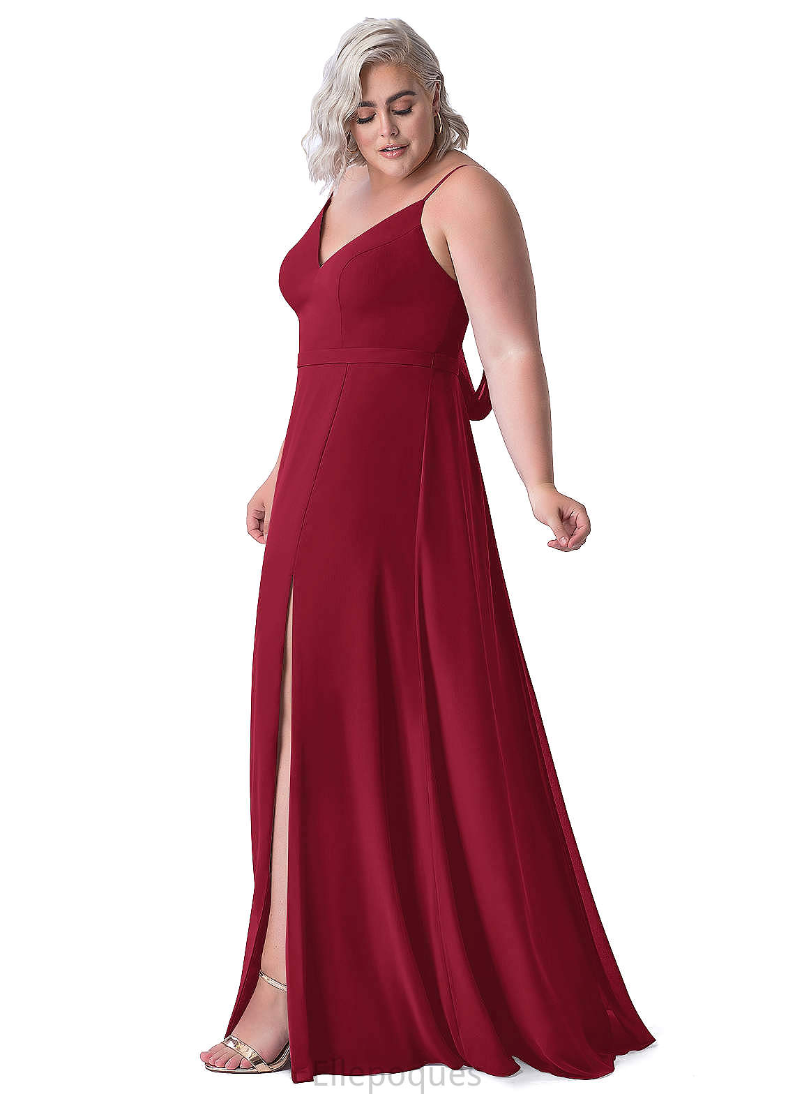 Jada Sleeveless Trumpet/Mermaid Natural Waist Floor Length Bridesmaid Dresses