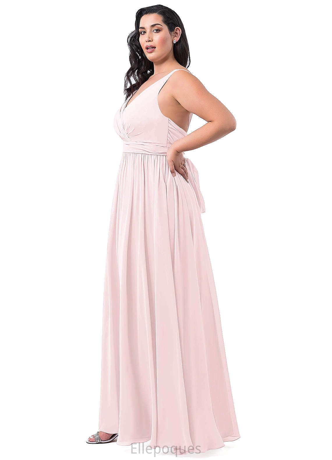 Camila One Shoulder Trumpet/Mermaid Sleeveless Floor Length Natural Waist Bridesmaid Dresses